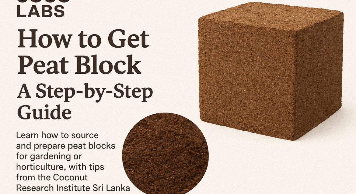 how to get coco peat block