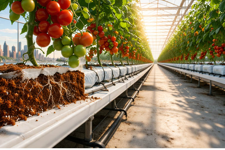 New York greenhouse tomato substrate