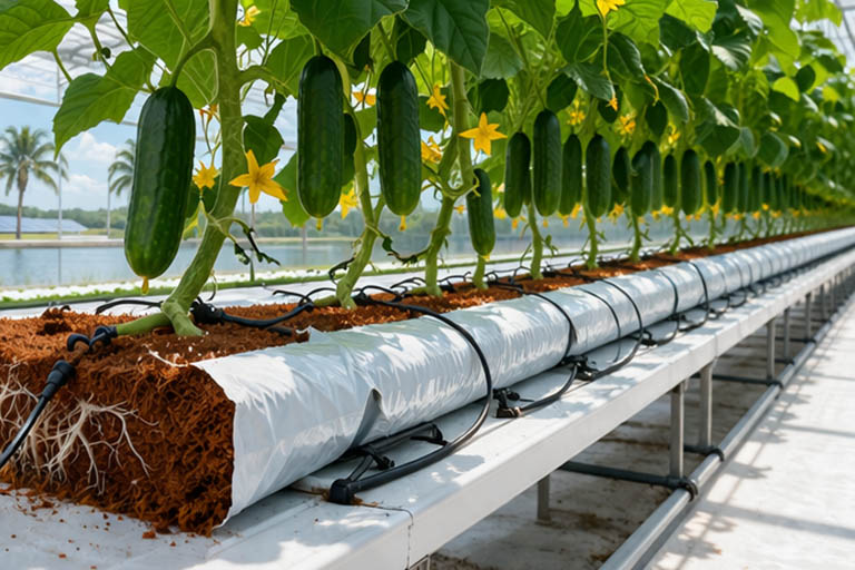 Florida hydroponic cucumber substrate
