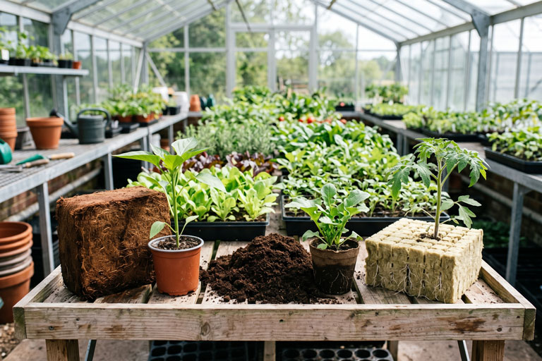 Coco Coir vs Peat Moss vs Rockwool